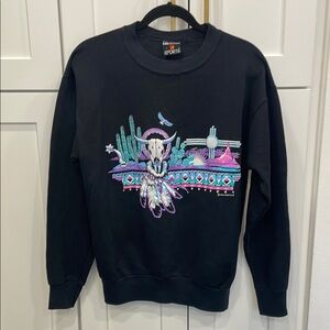 Vintage 1992 Signal Sports  Black Crewneck Sweater Size Large